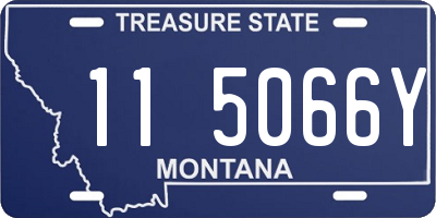MT license plate 115066Y
