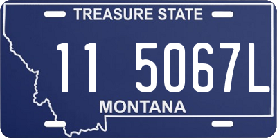 MT license plate 115067L