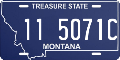 MT license plate 115071C