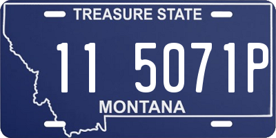 MT license plate 115071P