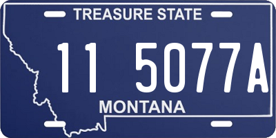 MT license plate 115077A