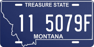 MT license plate 115079F