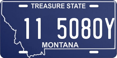 MT license plate 115080Y