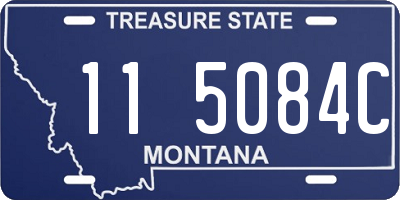 MT license plate 115084C