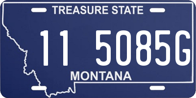 MT license plate 115085G