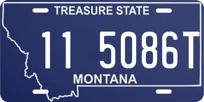 MT license plate 115086T