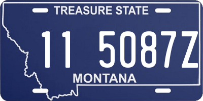 MT license plate 115087Z