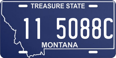 MT license plate 115088C