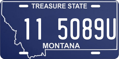 MT license plate 115089U