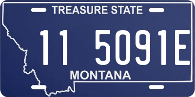 MT license plate 115091E