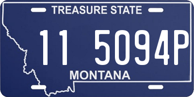 MT license plate 115094P