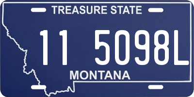 MT license plate 115098L