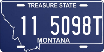 MT license plate 115098T