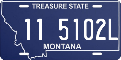 MT license plate 115102L