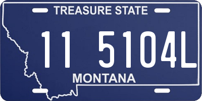 MT license plate 115104L