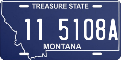 MT license plate 115108A