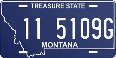 MT license plate 115109G