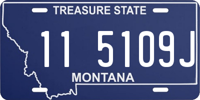 MT license plate 115109J