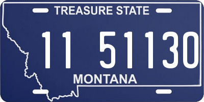 MT license plate 115113O