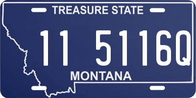 MT license plate 115116Q