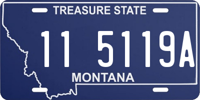MT license plate 115119A