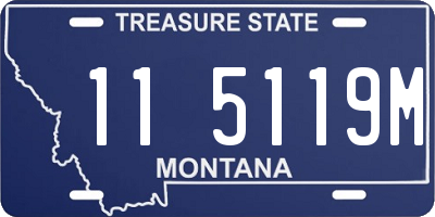 MT license plate 115119M
