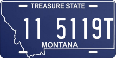 MT license plate 115119T