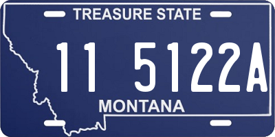 MT license plate 115122A