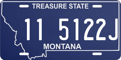 MT license plate 115122J