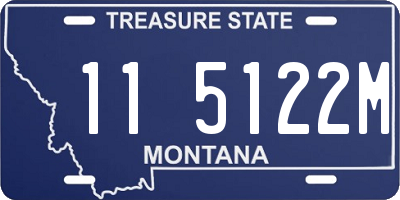 MT license plate 115122M