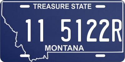 MT license plate 115122R