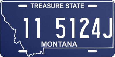 MT license plate 115124J