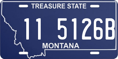 MT license plate 115126B