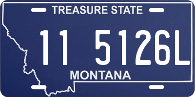 MT license plate 115126L