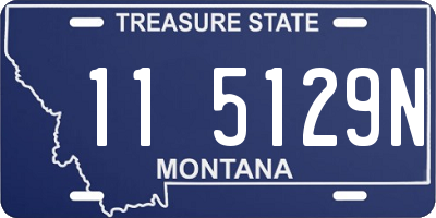 MT license plate 115129N