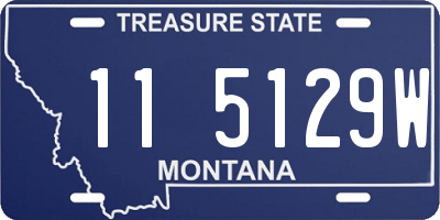 MT license plate 115129W