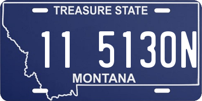 MT license plate 115130N