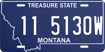 MT license plate 115130W