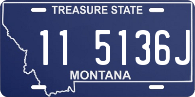 MT license plate 115136J
