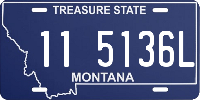 MT license plate 115136L