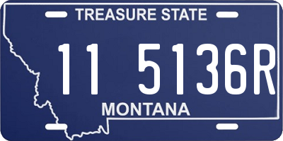 MT license plate 115136R