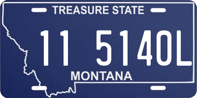 MT license plate 115140L