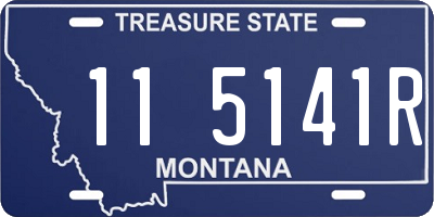 MT license plate 115141R