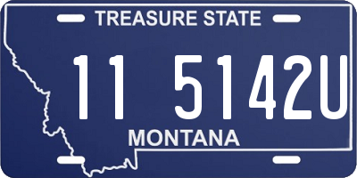 MT license plate 115142U