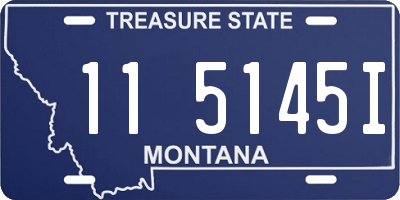 MT license plate 115145I