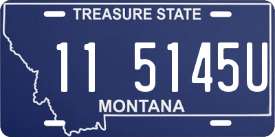 MT license plate 115145U