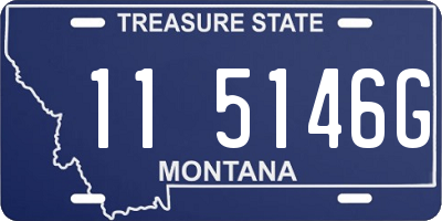 MT license plate 115146G