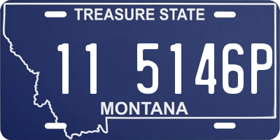 MT license plate 115146P