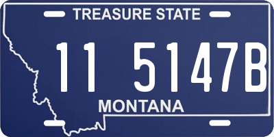 MT license plate 115147B