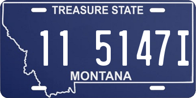 MT license plate 115147I